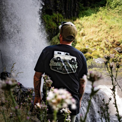 Rusty Truck Men's T-Shirt Black/White Thumbnail